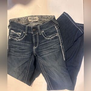 Low rise bootcut jeans